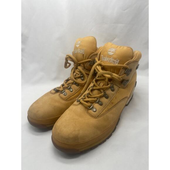 Timberland Men's Euro Hiker Boots Wheat 91566 Sz 15 - Picture 1 of 10